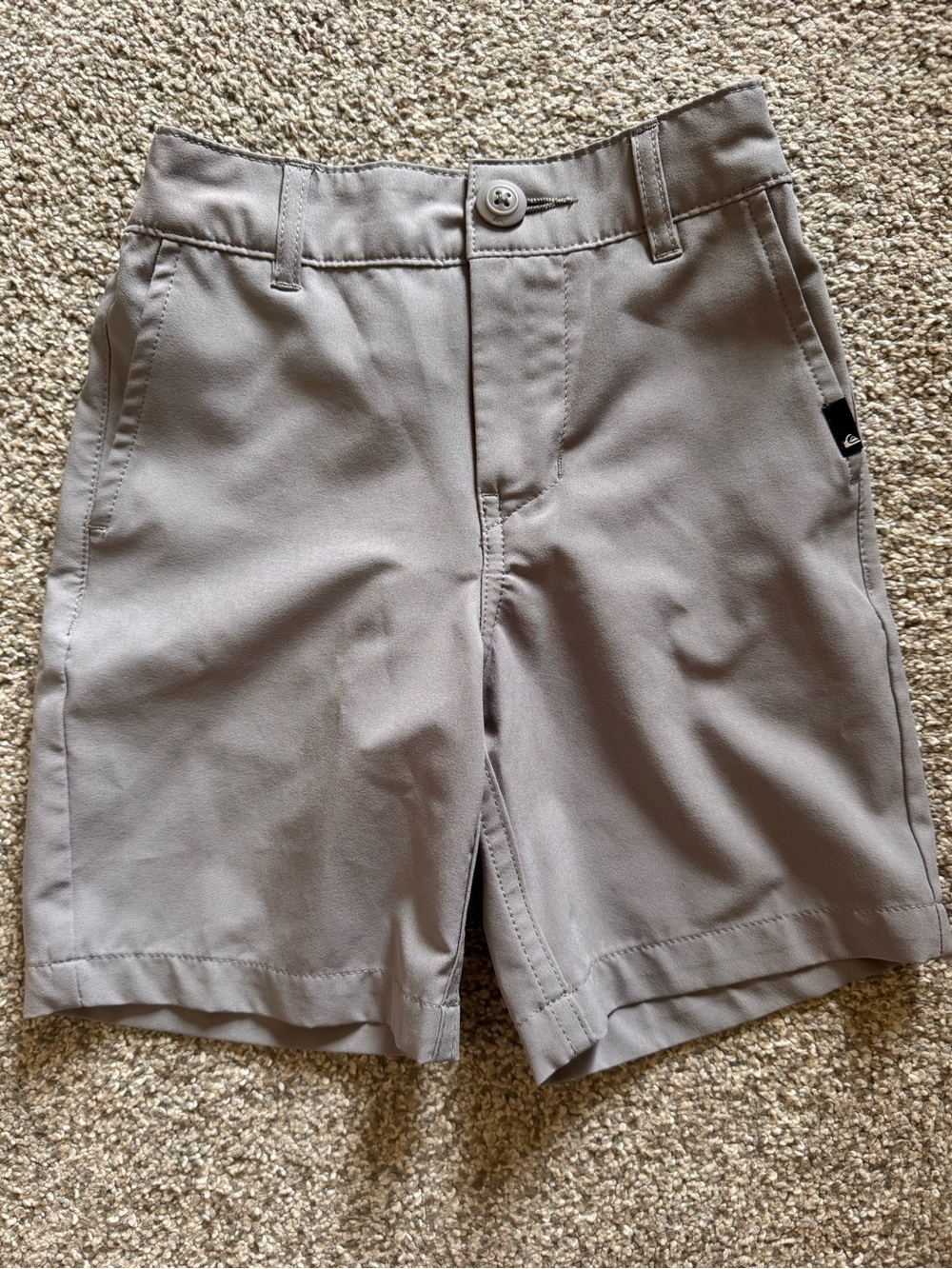 Quiksilver Boys Gray Amphibian 4 Way Stretch Shorts Size 4